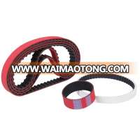 Red Coated Timing Belt for packing machine