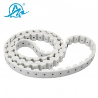 Industrial equipment AT20 punching hole pu timing belt with opening end cleats